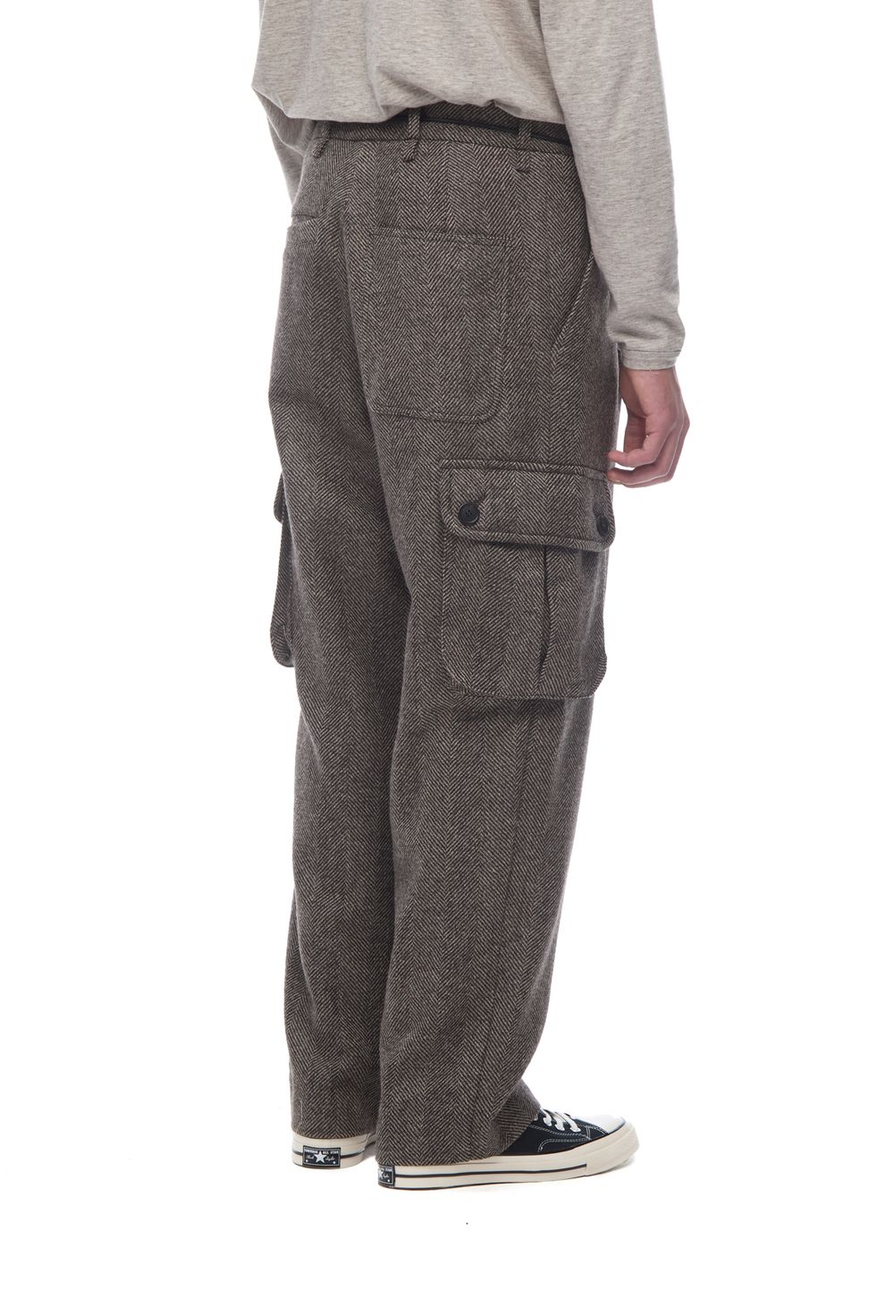 Брюки карго из шерсти Herringbone Cargo Pants