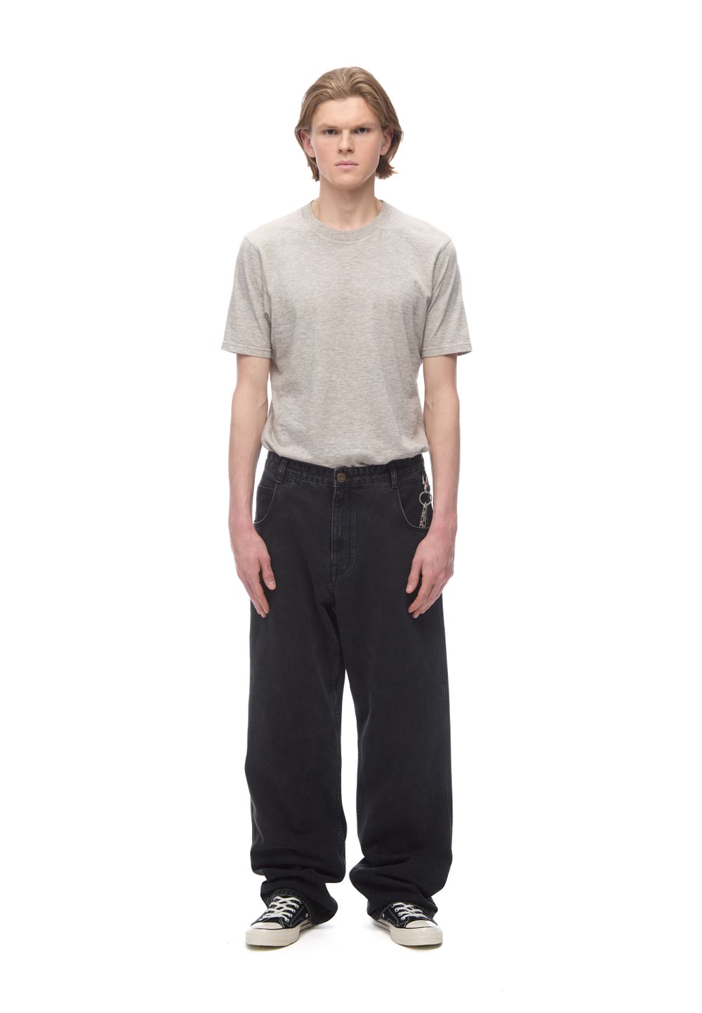 Джинсы Embroidery Loose Black Jeans