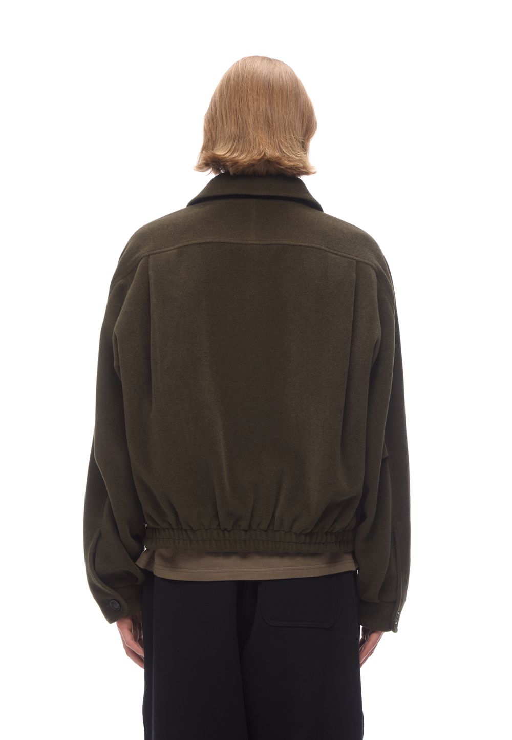 Бомбер из шерсти Khaki Wool Motor JACKET