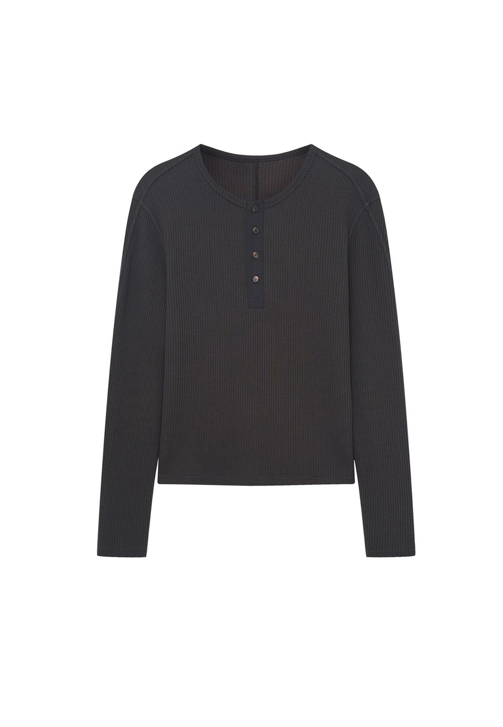 Лонгслив Rib Henley Shirt