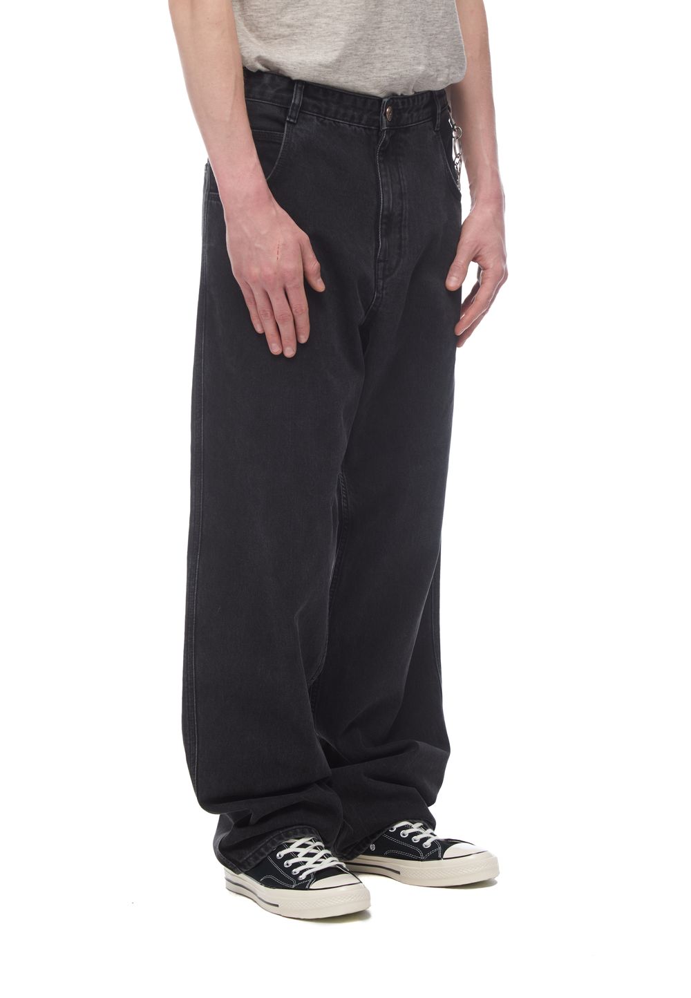 Джинсы Embroidery Loose Black Jeans