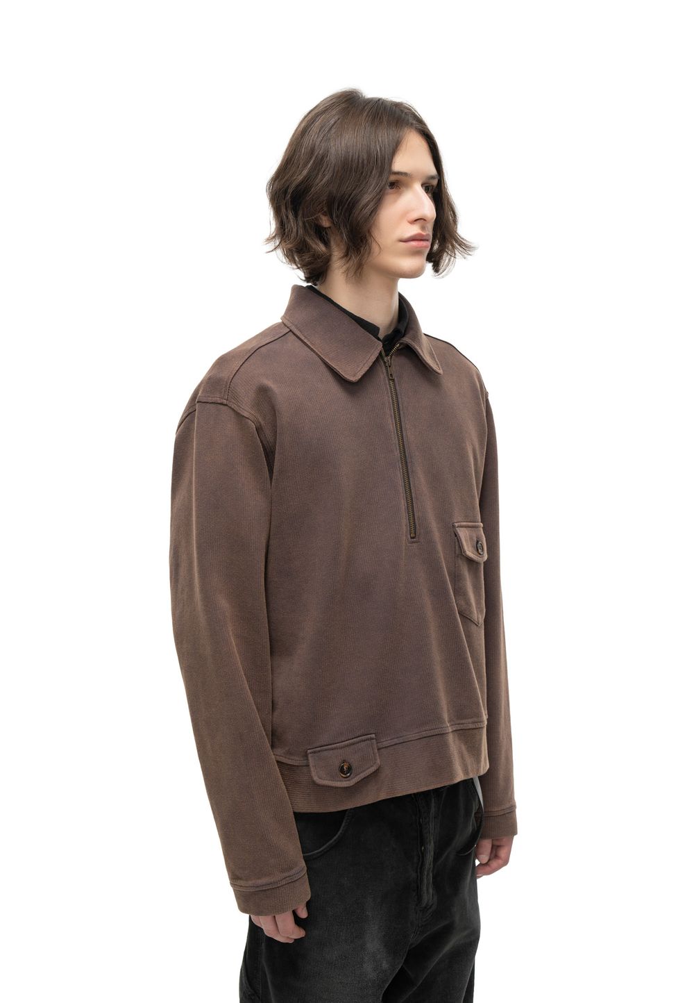 Свитшот Retro Zip Sweatshirt (ретро на молнии)