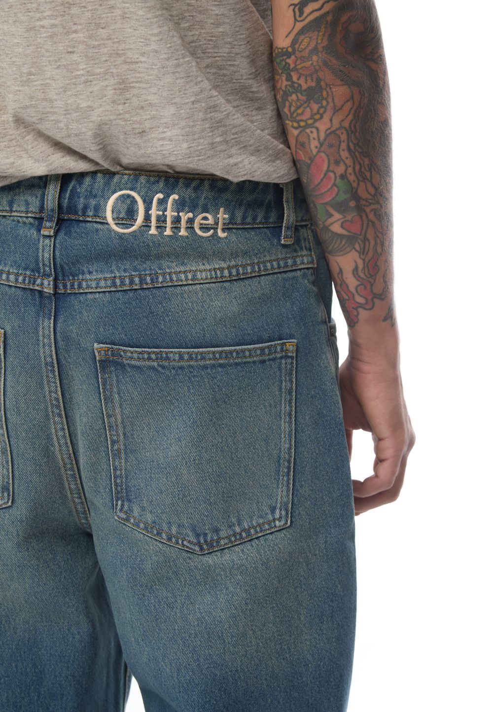 Джинсы Embroidery Dirty Jeans