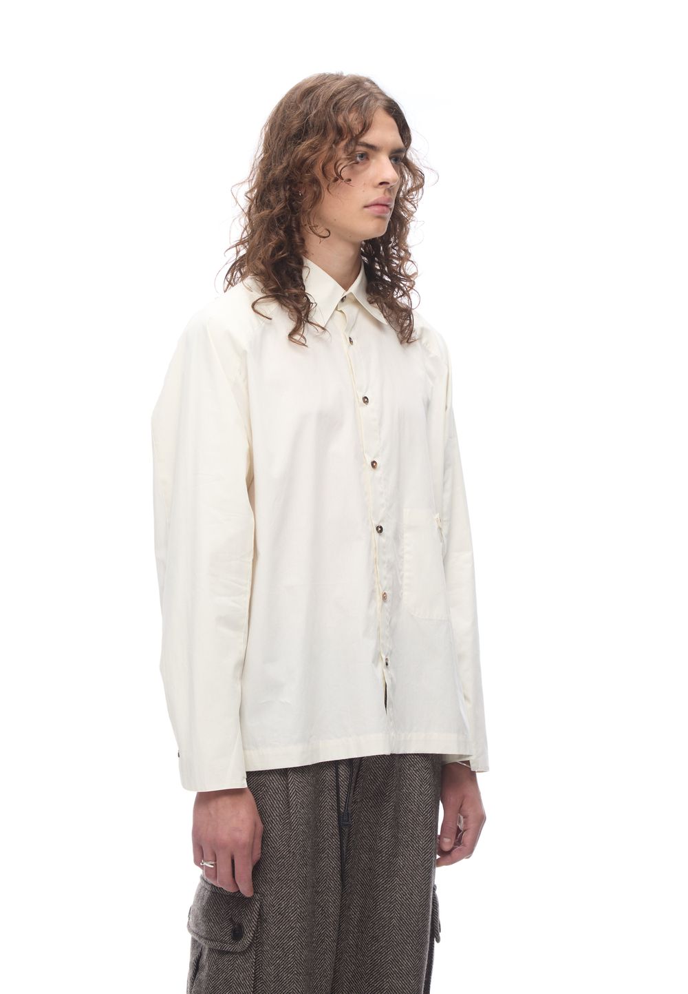 Рубашка с длинными рукавами Raglan Overshirt Ivory
