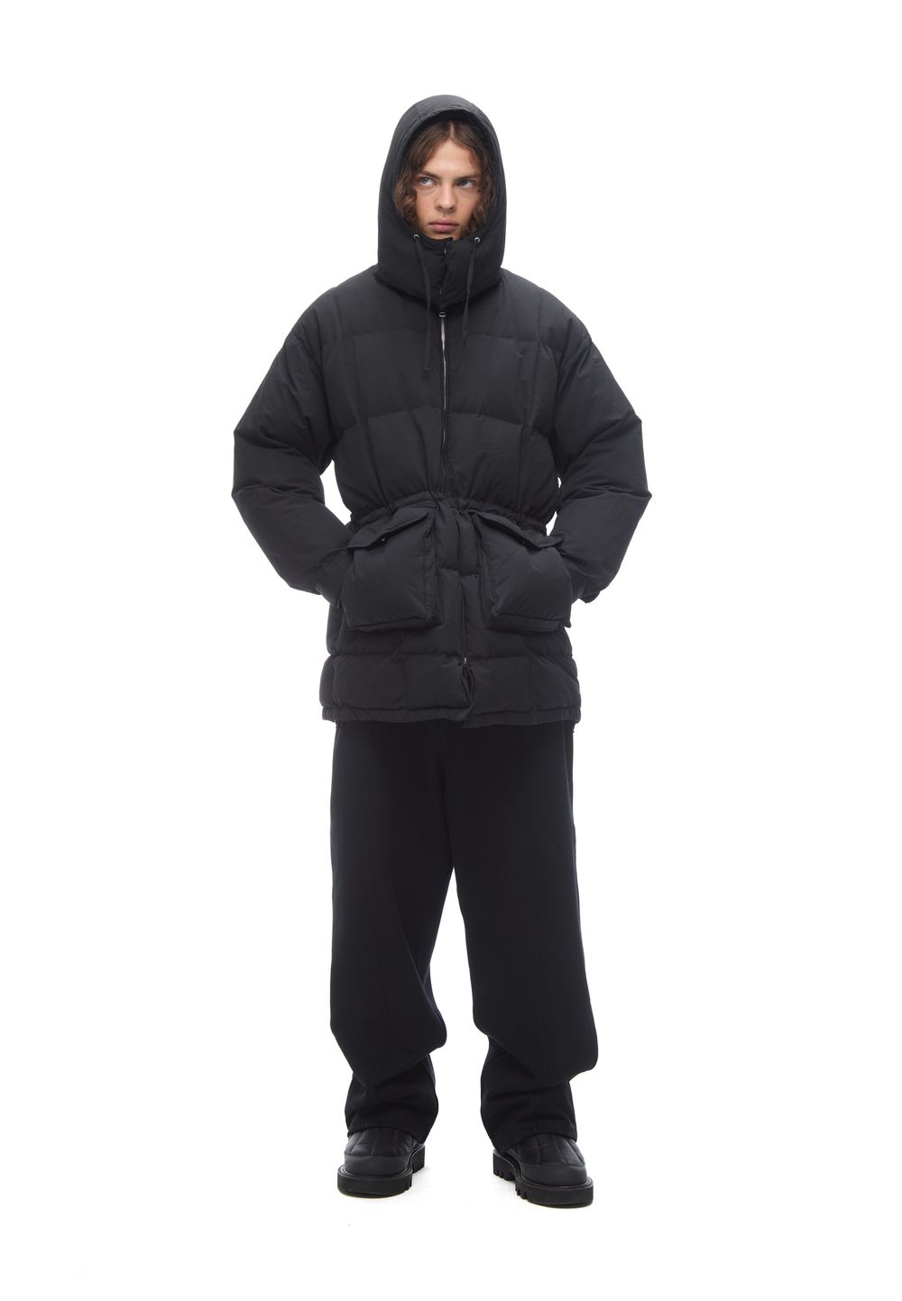 Пуховая парка Black Down Coat