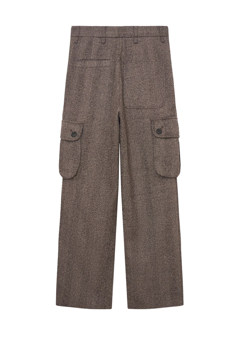 Брюки карго из шерсти Herringbone Cargo Pants