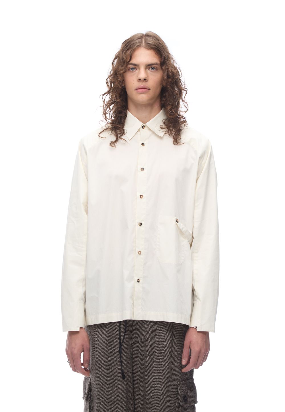 Рубашка с длинными рукавами Raglan Overshirt Ivory
