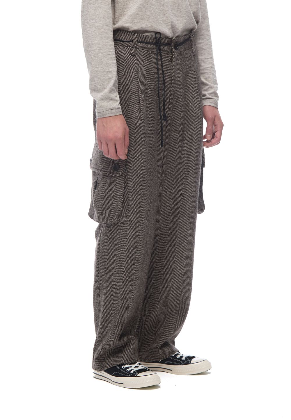 Брюки карго из шерсти Herringbone Cargo Pants
