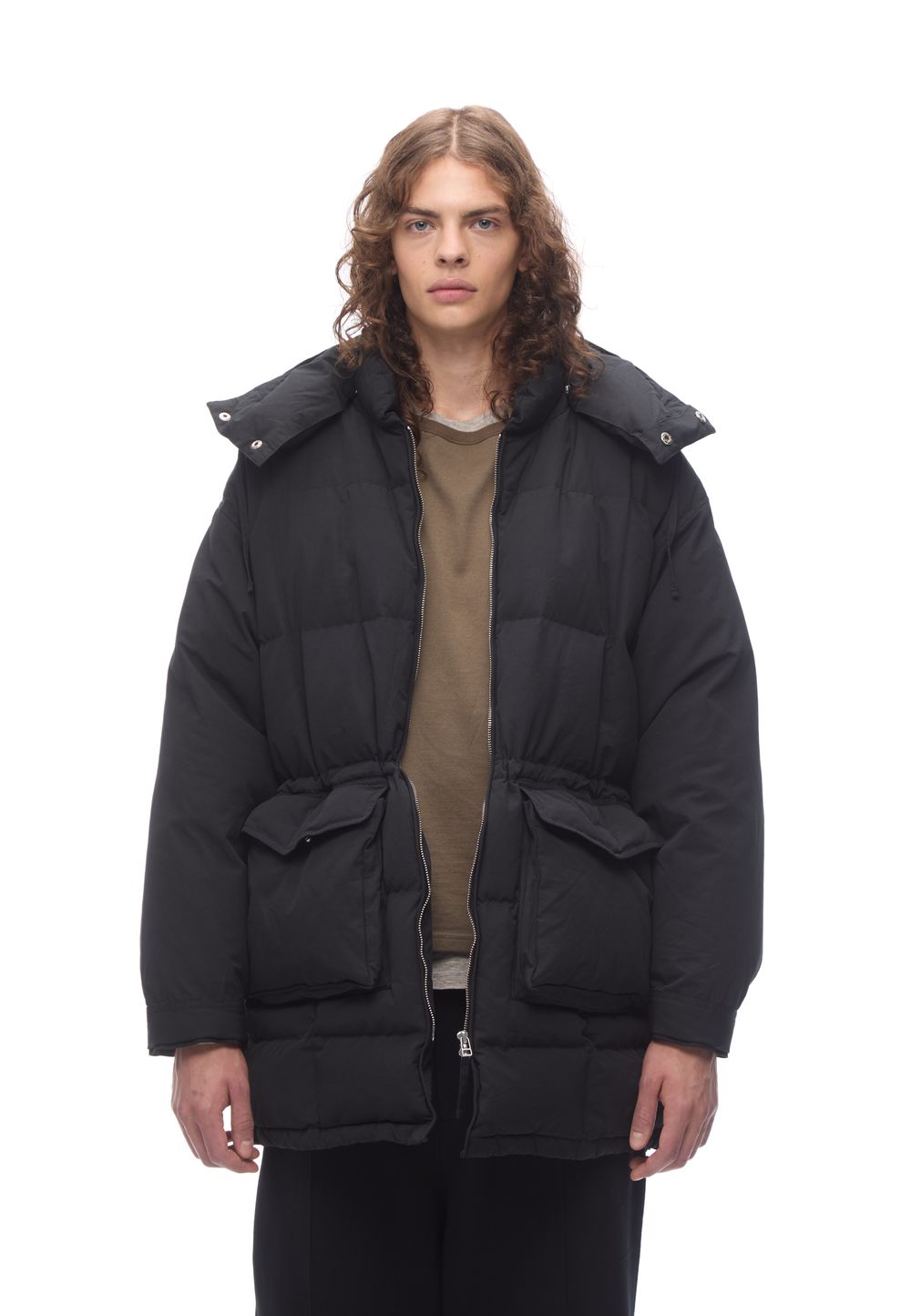 Пуховая парка Black Down Coat