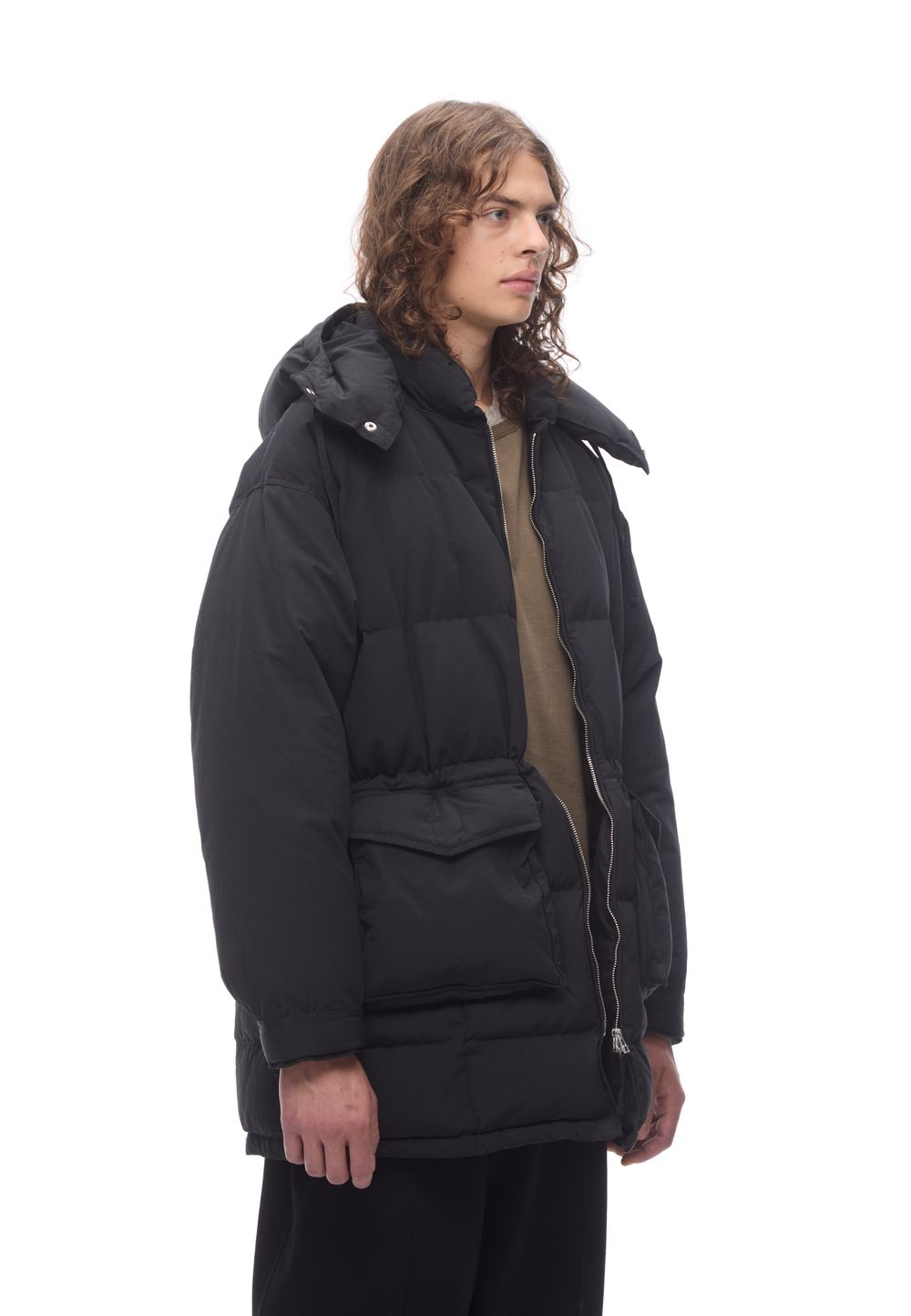 Пуховая парка Black Down Coat