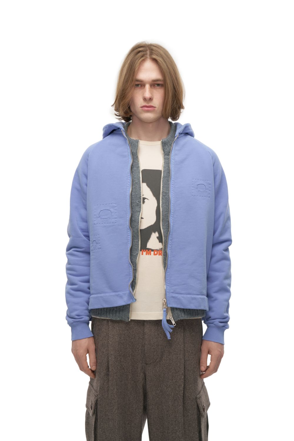 Худи на молнии Mechanic Lavender (Механик лавандовый)