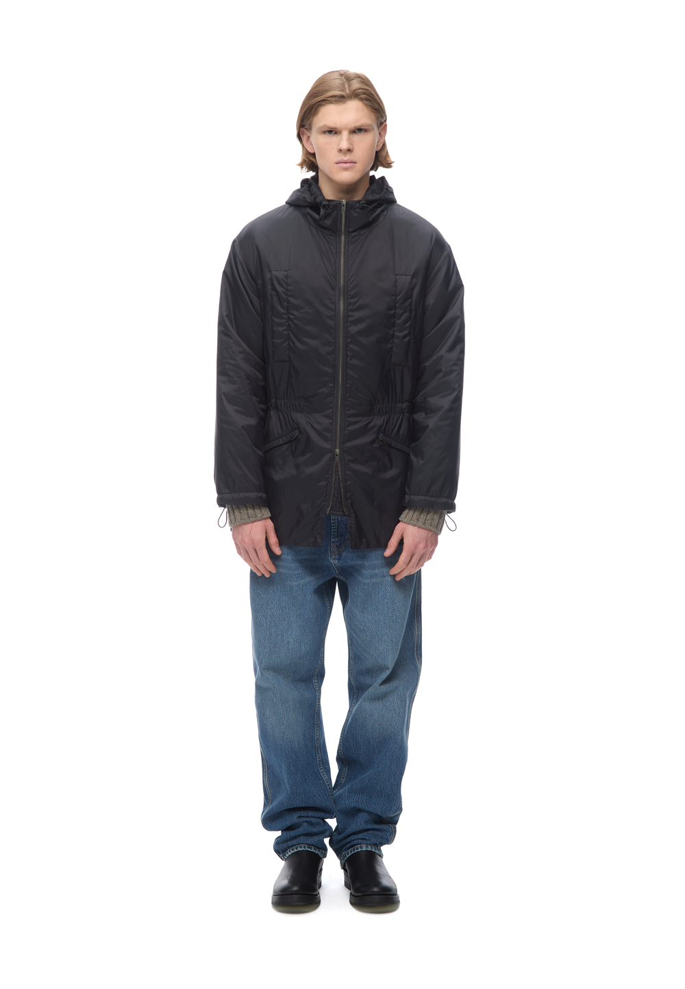 Парка с синтепоном Black Travel Coat