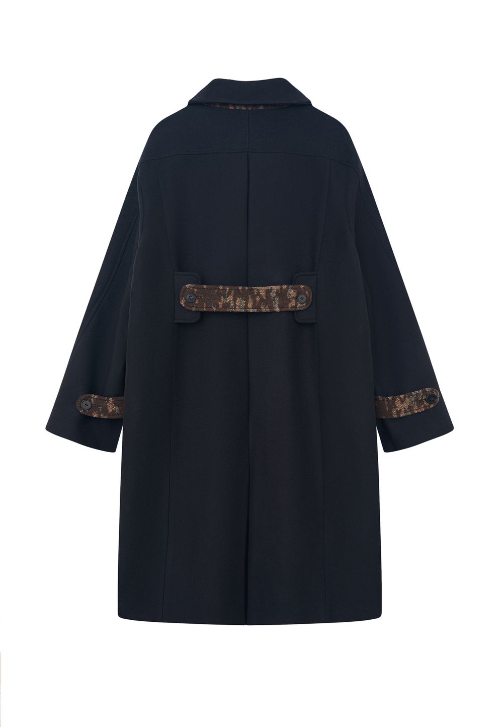 Пальто Wool coat with camo details