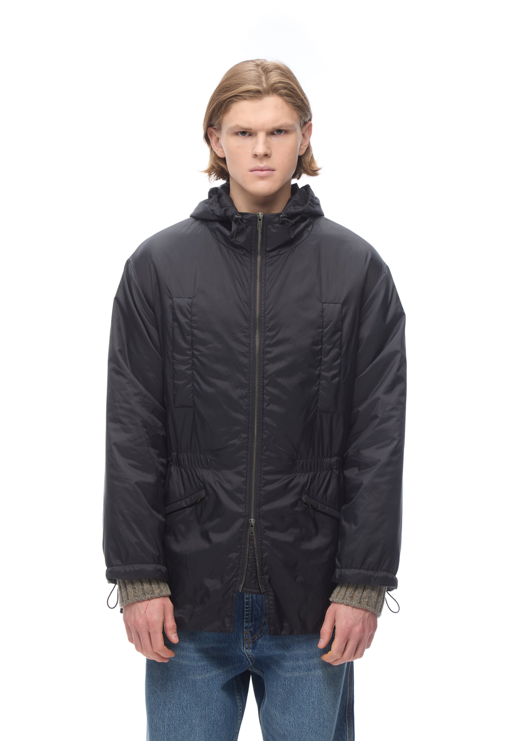 Парка с синтепоном Black Travel Coat