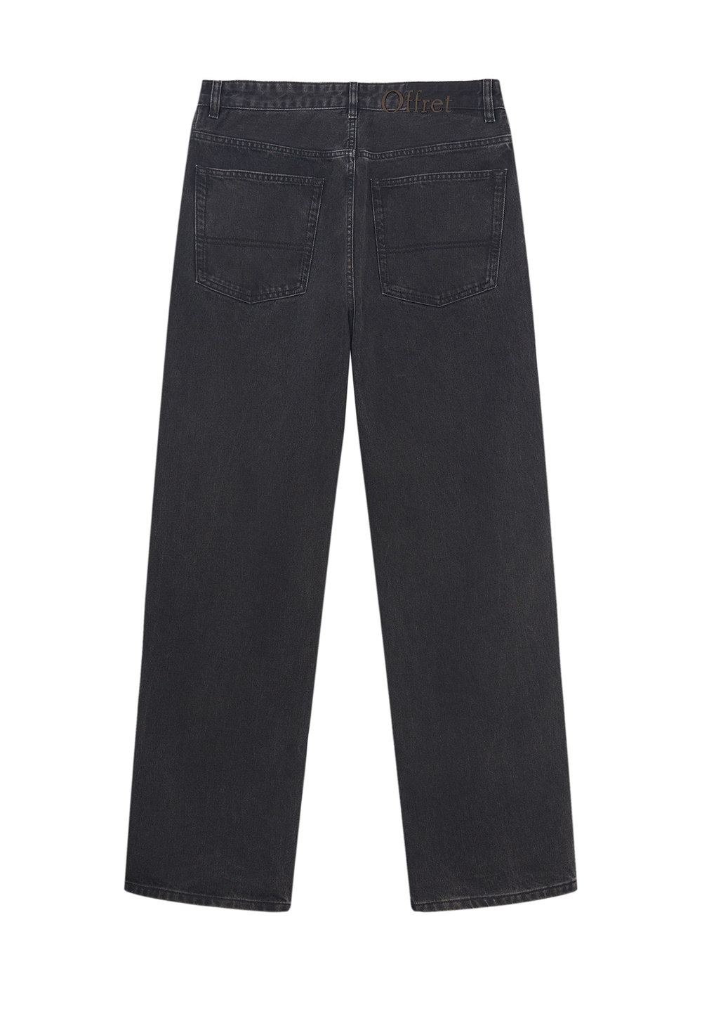 Джинсы Embroidery Loose Black Jeans