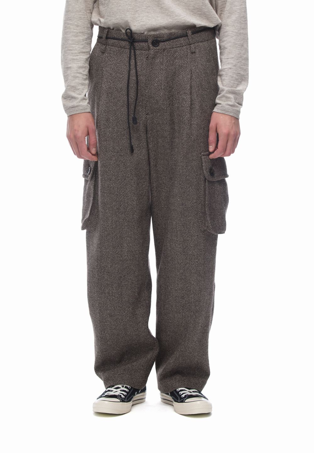 Брюки карго из шерсти Herringbone Cargo Pants