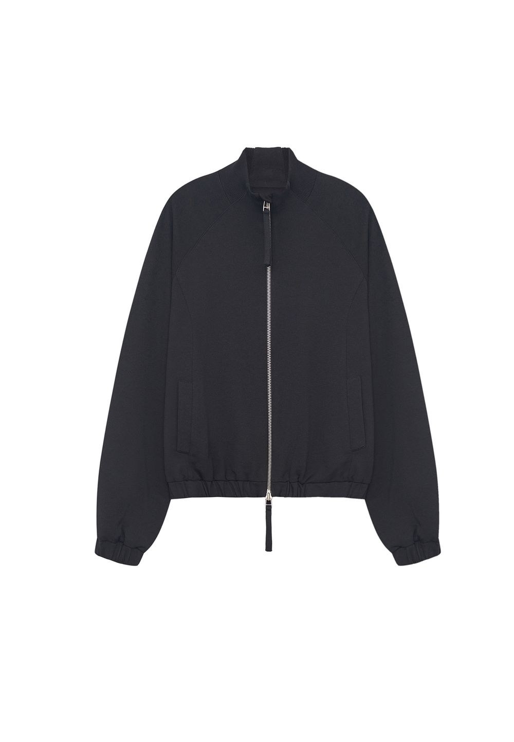 Бомбер на молнии «Offret» Black Cotton Double Zip