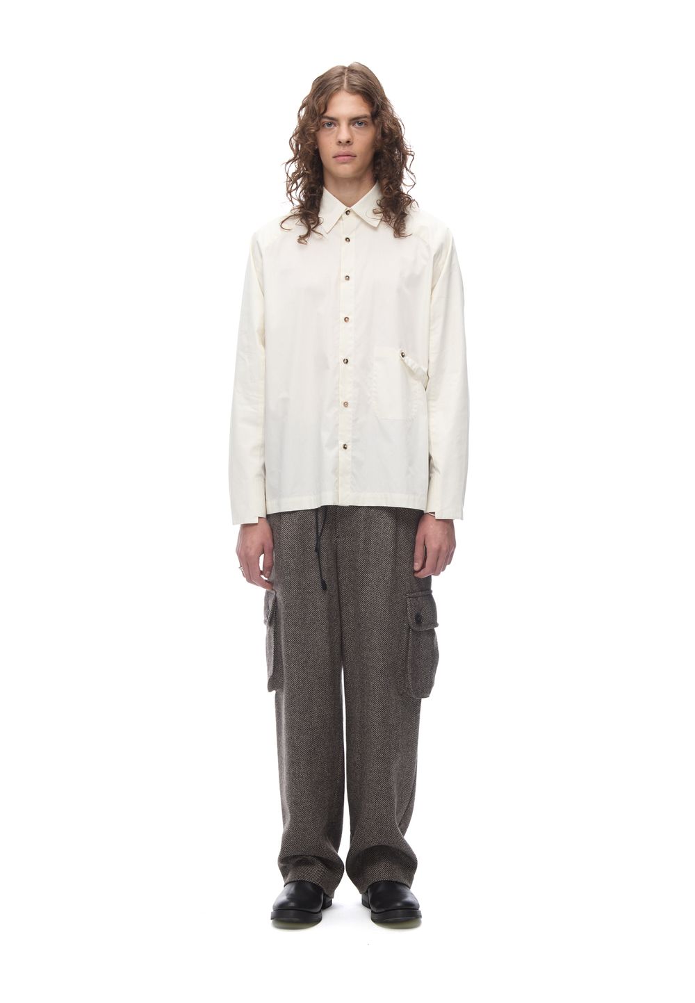 Рубашка с длинными рукавами Raglan Overshirt Ivory
