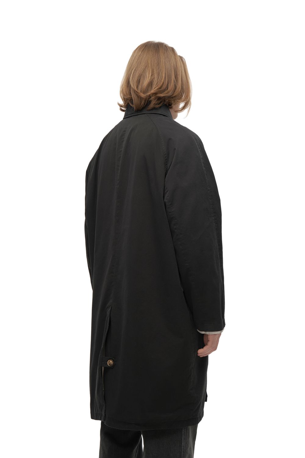 Плащ Washed Black Trench Coat (Выстиранный черный тренч)