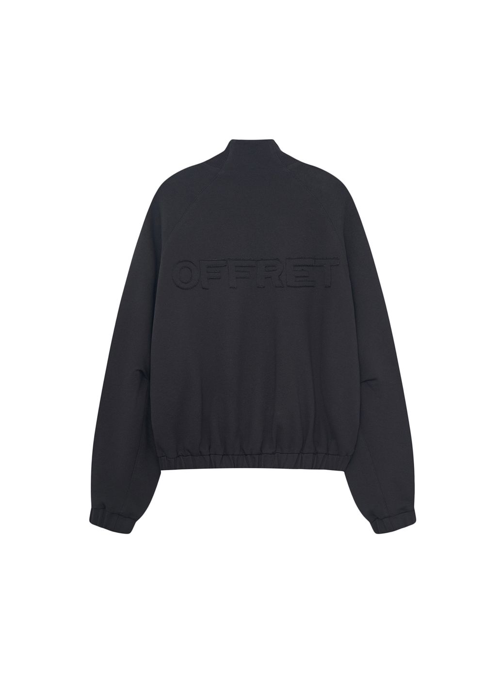 Бомбер на молнии «Offret» Black Cotton Double Zip