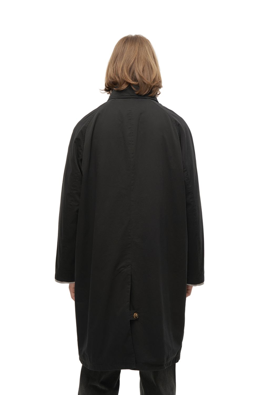 Плащ Washed Black Trench Coat (Выстиранный черный тренч)