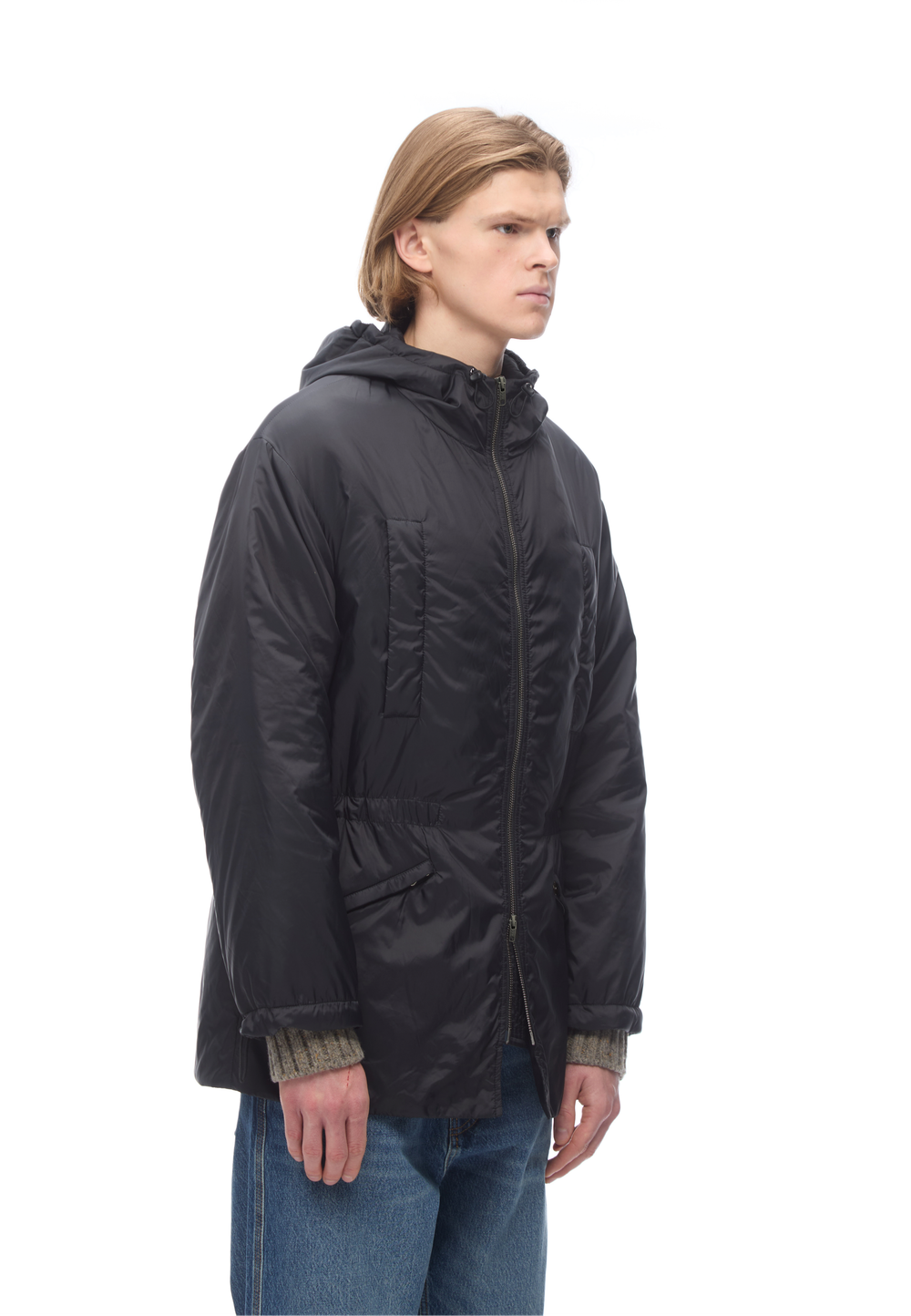 Парка с синтепоном Black Travel Coat